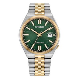 Citizen Automatic Tsuyosa 40mm Green Dial & Two Tone Watch
