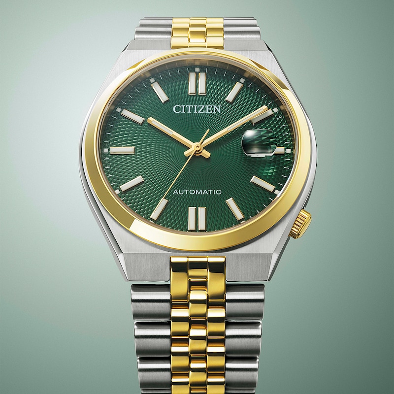 Main Image 4 of Citizen Automatic Tsuyosa 40mm Green Dial & Two Tone Watch