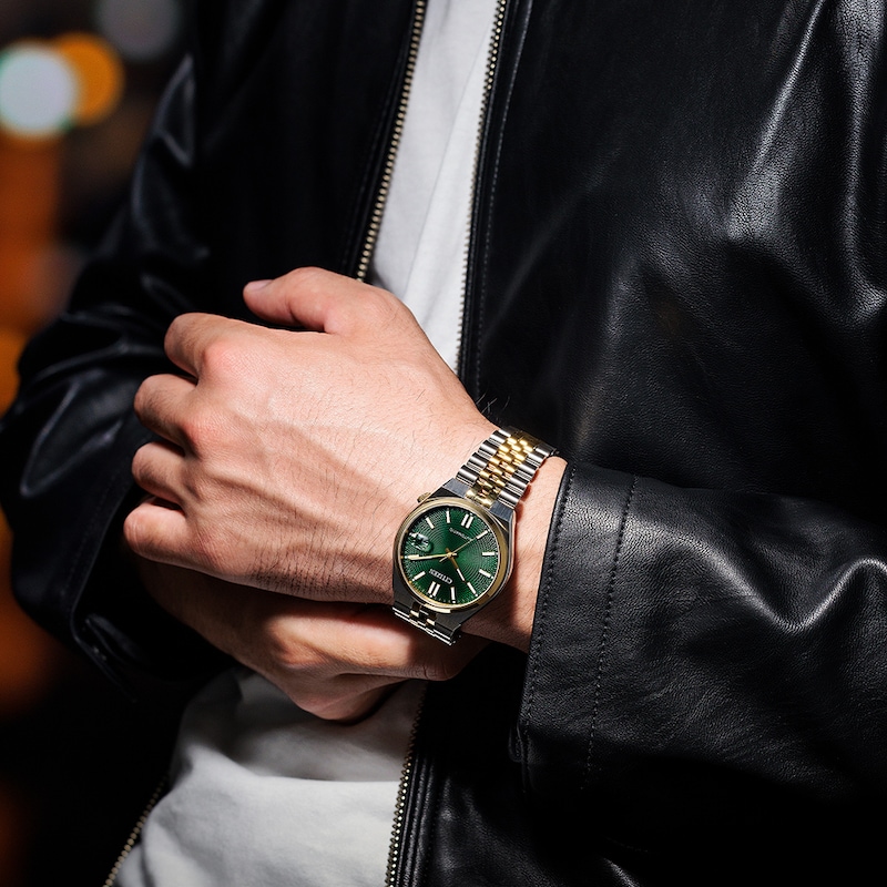 Main Image 8 of Citizen Automatic Tsuyosa 40mm Green Dial & Two Tone Watch