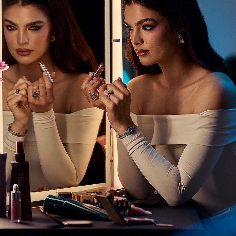 Main Image 7 of Bulova Goddess Of Time 17mm Ladies' Stainless Steel Mesh Bracelet Watch