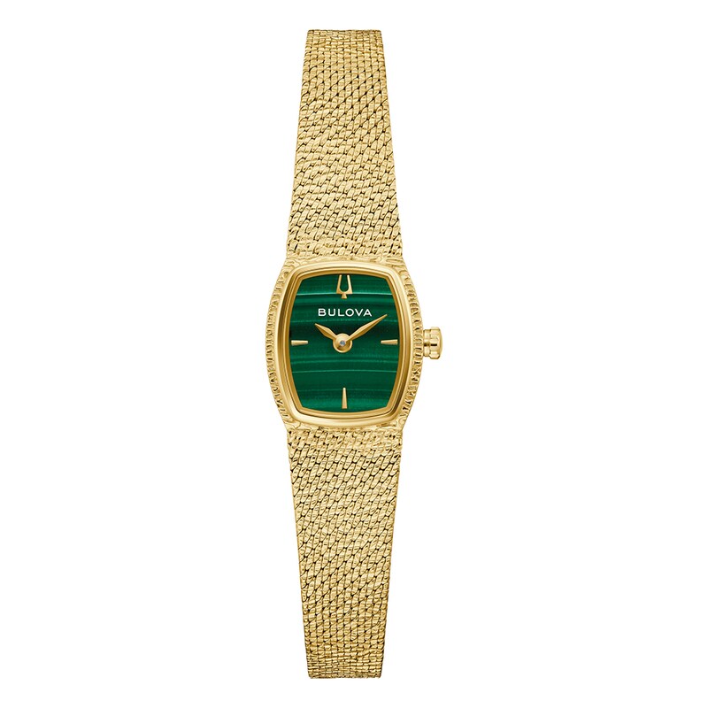 Main Image 1 of Bulova Goddess Of Time 17mm Ladies' Gold Tone Mesh Bracelet Watch