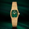 Thumbnail Image 5 of Bulova Goddess Of Time 17mm Ladies' Gold Tone Mesh Bracelet Watch
