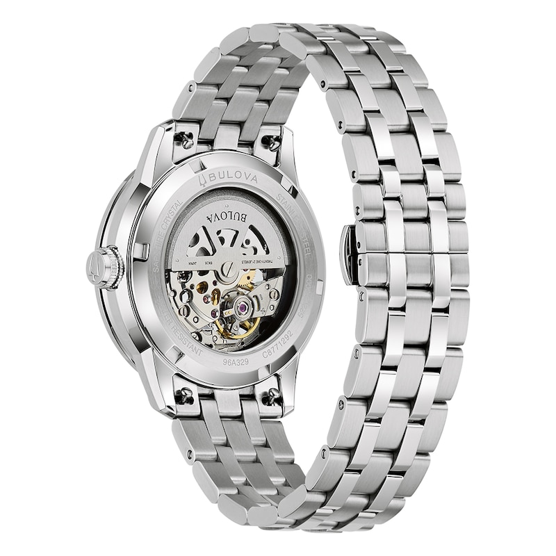 Main Image 3 of Bulova Sutton Automatic 40mm Skeleton Dial & Stainless Steel Watch