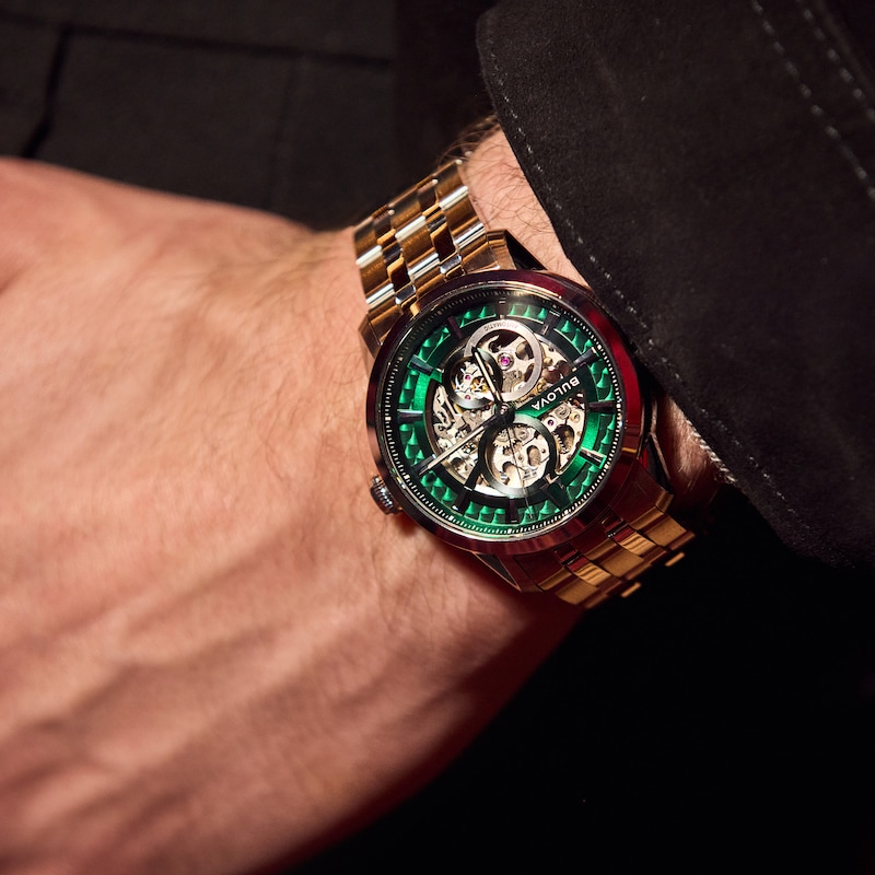 Main Image 5 of Bulova Sutton Automatic 40mm Skeleton Dial & Stainless Steel Watch