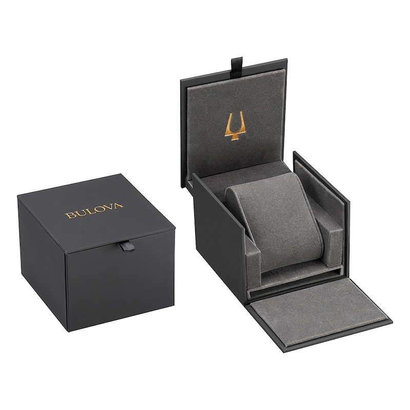 Main Image 7 of Bulova Sutton Automatic 40mm Skeleton Dial & Blue Leather Watch