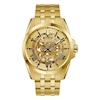 Thumbnail Image 1 of Bulova Classic Sutton 43mm Skeleton Gold Tone Bracelet Watch