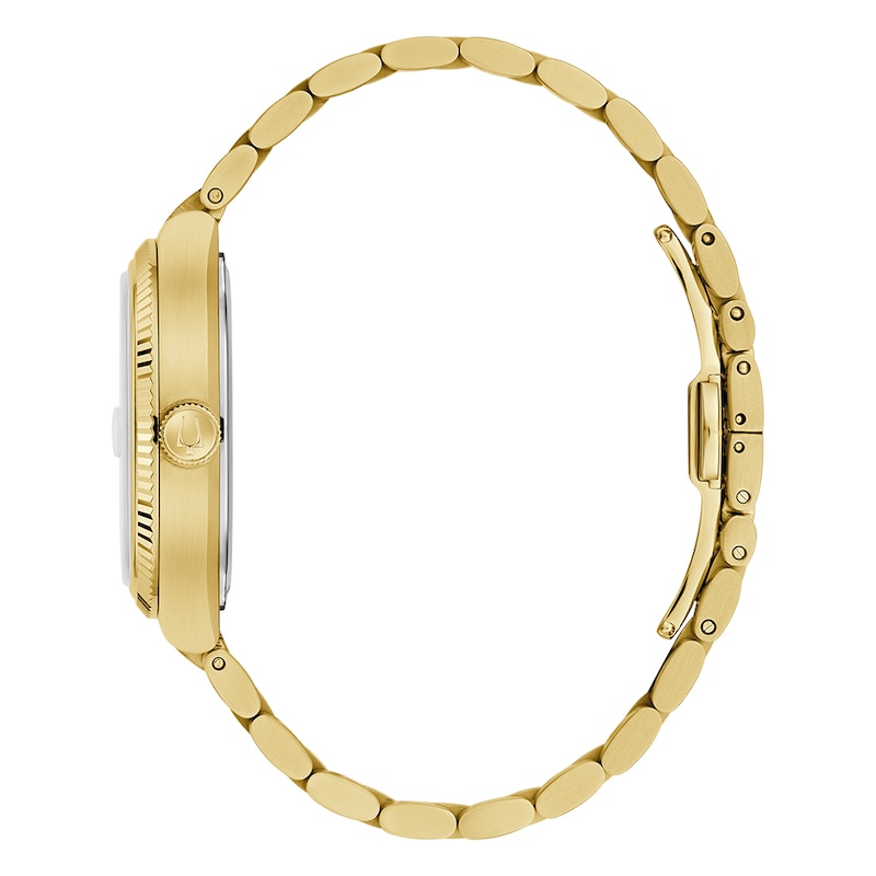 Main Image 2 of Bulova Super Seville 38mm Green Dial & Gold Tone Bracelet Watch