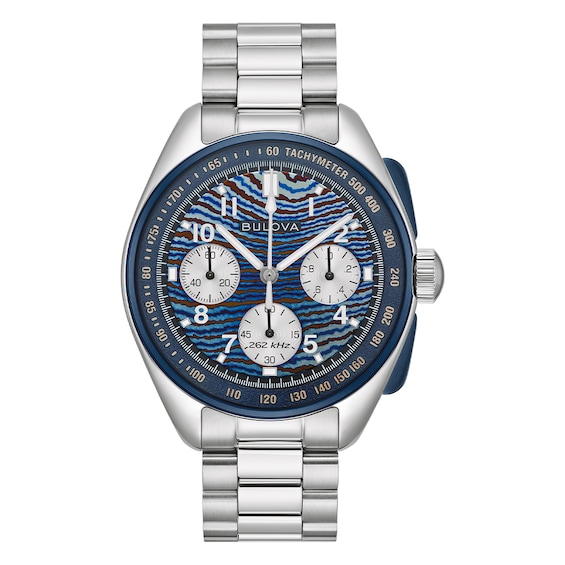 Men's Bulova Lunar Pilot Timascus Chronograph Stainless Steel Limited Edition Watch