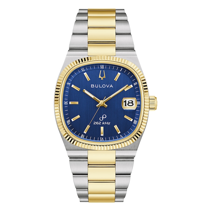 Main Image 1 of Bulova Super Seville 38mm Blue Dial & Two Tone Bracelet Watch