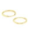 Thumbnail Image 2 of 9ct Yellow Gold 20mm Sparkle Diamond Cut Hoop Earrings