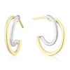 Thumbnail Image 1 of 9ct Yellow Gold Double Hoop Earrings