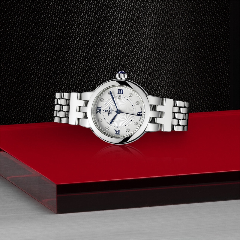 Tudor Clair De Rose Ladies' Opaline Dial & Stainless Steel Watch