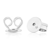 Thumbnail Image 2 of Sterling Silver Cubic Zirconia & Cultured Freshwater Pearl Swirl Teardrop Stud Earrings