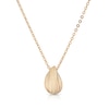 Thumbnail Image 1 of 9ct Yellow Gold Textured Teardrop Pendant Necklace