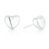 Thumbnail Image 1 of Sterling Silver Puff Heart Stud Earrings