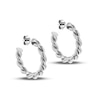 Thumbnail Image 1 of Sterling Silver 25mm Polished Twisted Hoop Earrings