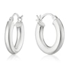Thumbnail Image 1 of Sterling Silver Chunky Polished Hoop Earrings