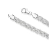 Thumbnail Image 3 of Sterling Silver Plaited Woven Chain Bracelet
