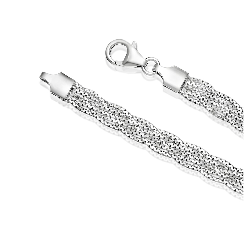 Main Image 3 of Sterling Silver Plaited Woven Chain Bracelet