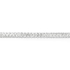 Thumbnail Image 2 of Sterling Silver Cubic Zirconia Baguette & Foxtail Chain Bracelet