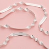 Thumbnail Image 2 of Sterling Silver 7.7" Textured Fancy Twist Herringbone Bracelet