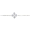 Thumbnail Image 2 of Sterling Silver 7+1" Cubic Zirconia Infinity Clover Bracelet