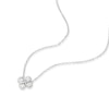 Thumbnail Image 2 of Sterling Silver 16+2" Cubic Zirconia Infinity Clover Necklace
