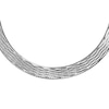 Thumbnail Image 1 of Sterling Silver 17" Diamond Cut Herringbone Chain Necklace