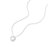 Thumbnail Image 2 of Sterling Silver Puff Heart Shaped Pendant Necklace