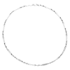 Thumbnail Image 1 of Sterling Silver 18" Textured Fancy Twist Herringbone Necklace