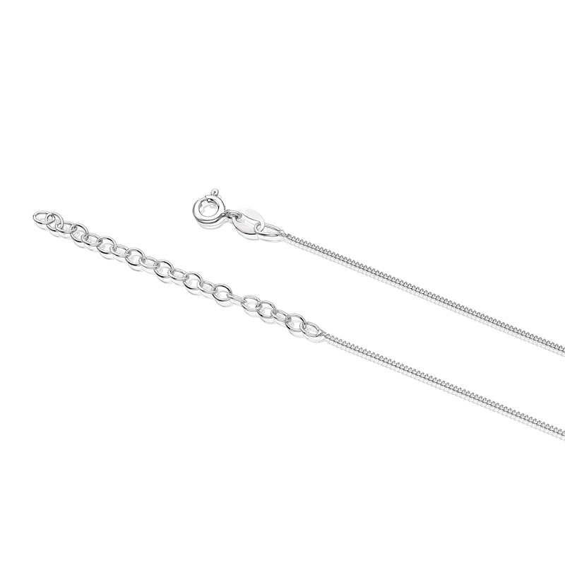 Main Image 3 of Children's Sterling Silver Cubic Zirconia Filigree Butterfly Pendant Necklace