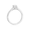 Thumbnail Image 2 of Engagement Ring Platinum Diamond Set Shoulders Solitaire 0.50ct Diamond Ring