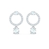 Swarovski Attract Circle Crystal Rhodium Plated Earrings