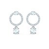 Thumbnail Image 0 of Swarovski Attract Circle Crystal Rhodium Plated Earrings