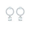 Thumbnail Image 0 of Swarovski Attract Circle Crystal Rhodium Plated Earrings