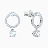 Thumbnail Image 1 of Swarovski Attract Circle Crystal Rhodium Plated Earrings