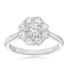 Thumbnail Image 1 of Engagement Ring Platinum Flower Shaped 1ct Diamond Ring