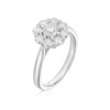 Thumbnail Image 2 of Engagement Ring Platinum Flower Shaped 1ct Diamond Ring
