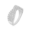 Thumbnail Image 2 of Platinum Crossover 1ct Diamond Ring