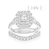 Thumbnail Image 1 of Engagement Ring Vera Wang Platinum Emerald Shaped Bridal Set 1.25ct Diamond Ring