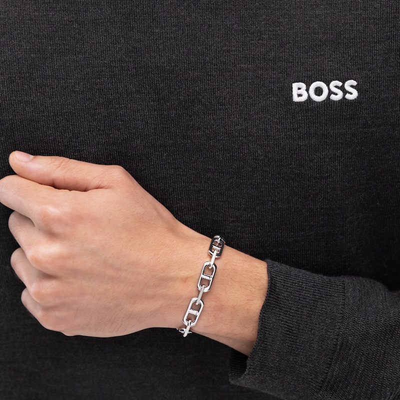 Main Image 5 of BOSS Kode Men's Stainless Steel 7.5" HB Chain Bracelet