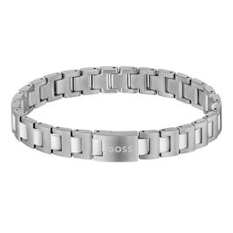 BOSS Candor Men's Stainless Steel 7.5" Linked Bracelet