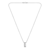 Thumbnail Image 2 of BOSS Candor Men's Stainless Steel 24" Rectangle Pendant Necklace
