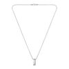 Thumbnail Image 4 of BOSS Candor Men's Stainless Steel 24" Rectangle Pendant Necklace
