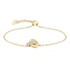 Thumbnail Image 2 of BOSS Live Precious Gold IP 6.9" Interlinking Circle Bolo Bracelet