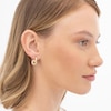 Thumbnail Image 3 of BOSS Live Precious Women's Gold IP 14mm Crystal Huggie Earrings