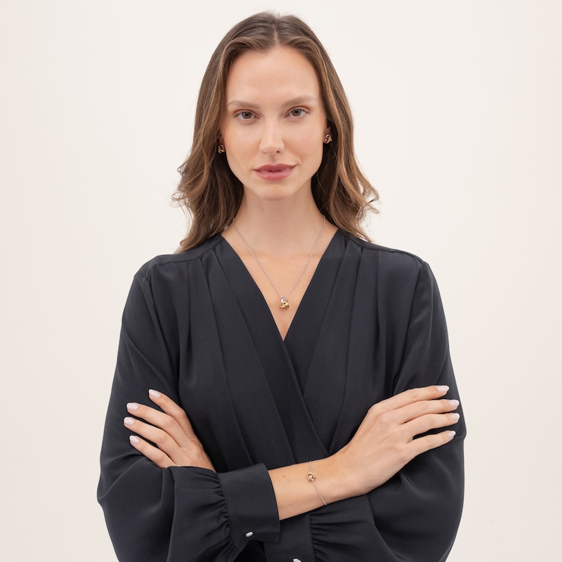 Main Image 3 of BOSS Harmonie Women's Tri Tone 6+1" Bolo Bracelet