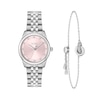 Thumbnail Image 1 of BOSS Graceful Stainless Steel Watch & Live Precious Bracelet Crystal Gift Set