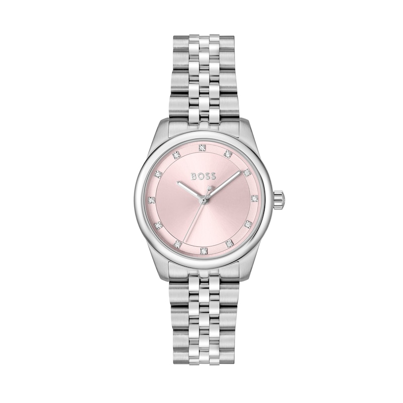 Main Image 3 of BOSS Graceful Stainless Steel Watch & Live Precious Bracelet Crystal Gift Set