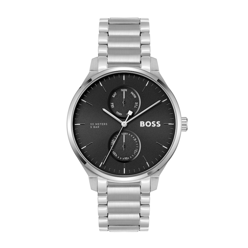 Main Image 3 of BOSS Tyler Stainless Steel Watch & Leather Card Holder Gift Set